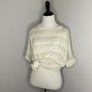 NWT Agnes & Dora Striped Boxy Tee